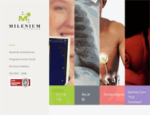 Tablet Screenshot of clinicamilenium.com.ec
